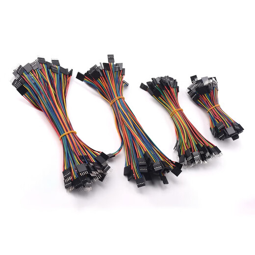 Zejie Dupont line 2.54mm terminal line spacing female to female male to female male to male single row color connecting wire 24awg 24AWG male to female 2p10cm (5 pieces)