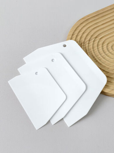 Fantasy thickened plastic scraper gourmet baking scraper transparent paint scraper putty scraper wallpaper film tool large putty scraper 2 pack thickened and durable