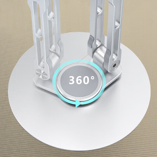 BYR Rapid Cooling Mobile Phone Semiconductor Radiator Aluminum Alloy Bracket Live Broadcasting Integrated Desktop Floor Telescopic Lifting Folding Metal Dual-Core Overhead Game Refrigeration and Ice Making Dual-Core Radiator Silver + Robot Arm Height 0-26cm