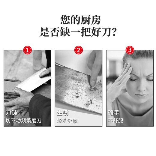 拜格（BAYCO）全钢一体不锈钢菜刀家用切菜刀具阳江切片刀中式厨师刀 XY90103