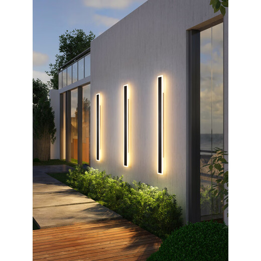 Grand View Garden (DGY) outdoor wall lamp waterproof aisle stair lamp strip wall lamp outdoor balcony lamp entrance villa courtyard lamp 003Z 9227- Rainproof 9227-80cm-Neutral light-