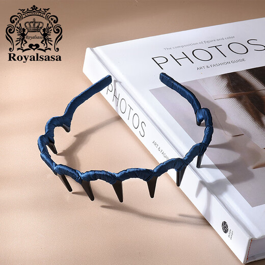 Royal sasa royal salsa fluffy high skull toothed non-slip wavy hair hoop women's headband pressed hairpin hair bundle headdress broken hair hole