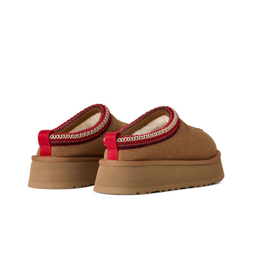 UGG spring women's comfortable and fashionable thick-soled Tazz slip-on casual slip-on shoes 1174471 CHE | Maroon 38 The size is small, it is recommended to go up one size