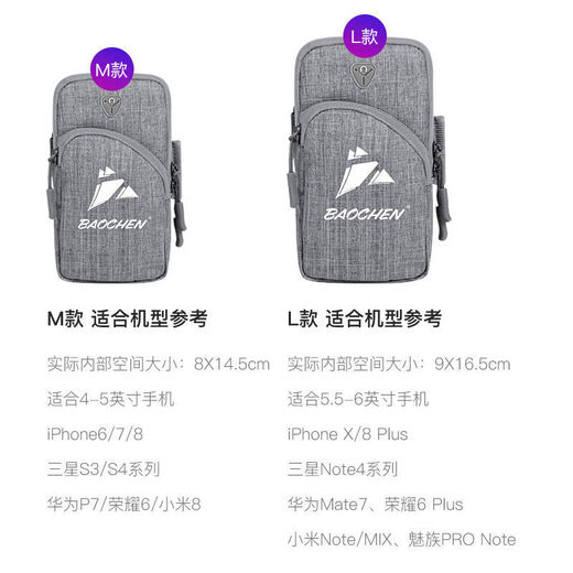 Zhizhou running mobile phone arm bag outdoor mobile phone bag men's and women's universal arm strap sports mobile phone arm sleeve wrist black diamond pattern