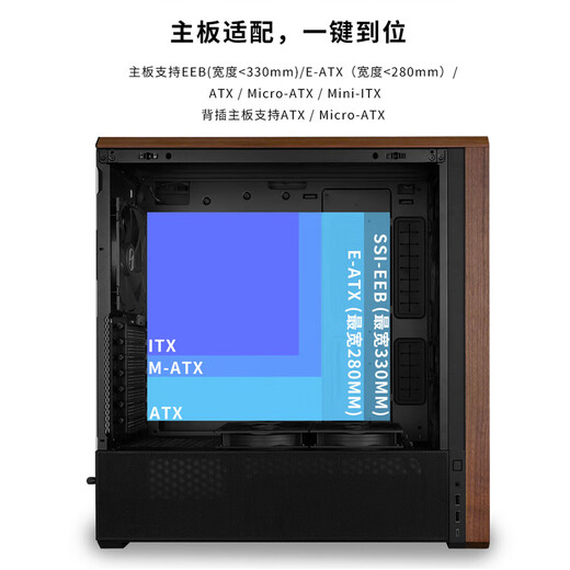 LIANLI Ghost Ax L216/Ghost Ax 217 Chassis Black/White Desktop Computer Full Side Transparent MATX Open Sea View Homeowner Chassis with Fan Dust Net Set Lianli Ghost Ax 217 Black