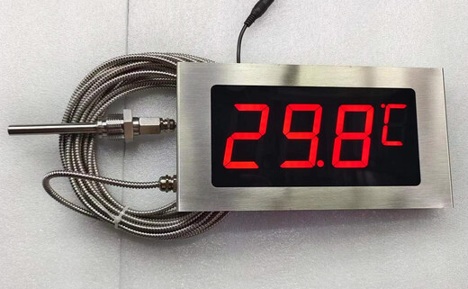 Large screen temperature RS485 cold storage breeding SPA warehouse greenhouse customized hot spring bath hotel LED thermometer -50-200 degrees 5 meters without alarm