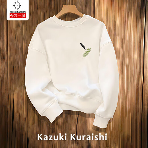 Kuraishi Kazuki international fashion brand high-end sweatshirt men's 2025 winter new long-sleeved pullover sweatshirt spring and autumn style burgundy plus velvet XL