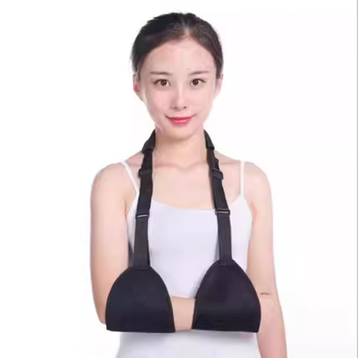 Shoulder support for hemiplegia left shoulder forearm sling clavicle arm wrist shoulder joint dislocation fixation belt black elbow wrap (with neck pad for adults)