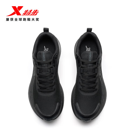 特步跑步鞋男运动鞋25年秋季新款防滑轻盈男跑鞋户外通勤运动休闲鞋鞋 黑/煤黑 42
