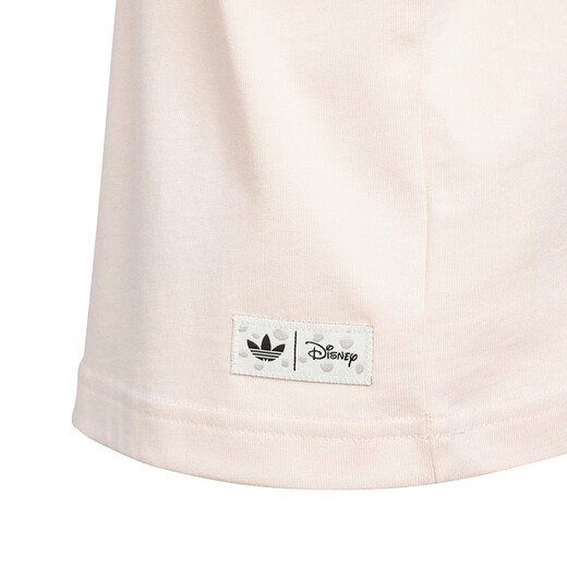 
Adidas (adidas) children's clothing girls T-shirt 25 summer 101 spot dog joint branded style embellished bow children's pure cotton short sleeve KG6626 KG6626 Miracle quartz 130 (tag 128)