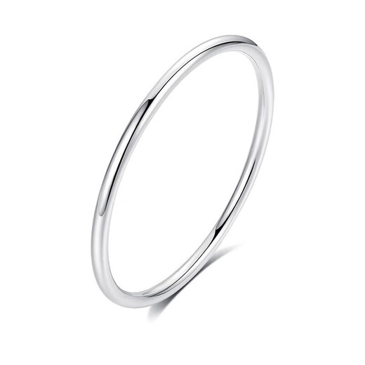 Shanmeifu platinum bracelet for women pt950 pure platinum solid platinum bracelet smooth plain ring round bracelet customized ring number 50-64 optional 100 grams 7-10 days delivery