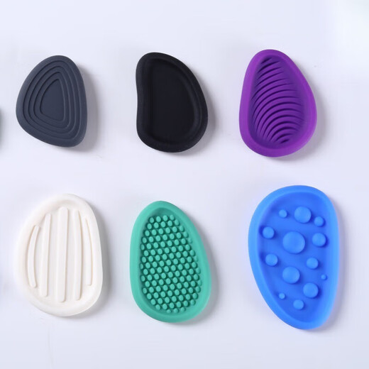 Sinnesstein für Kinder, Dekompressionsspielzeug für Kinder, Handschmeichler mit weicher Silikonstruktur, Babybadewanne und Spieldreher, 1 Set (6 Stück) Aufbewahrungsbox + Farbbox