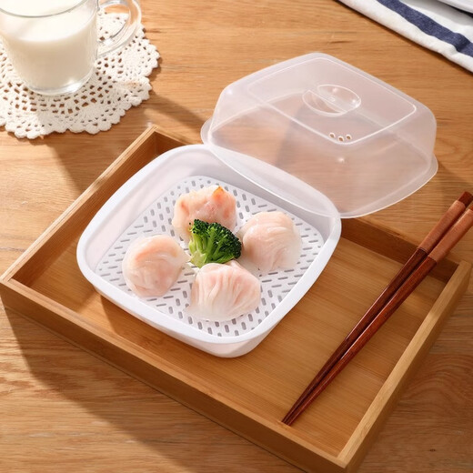 Home Story Japanese imported microwave steamer household microwave steaming box kitchen heating steamed buns special utensil steaming bowl