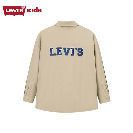 Levi s Levis Children's Boys' Shirt 2026 Spring Comfortable Children's Long-Sleeved Shirt Pepper Color 160/76 Recommended Height 152-158cm