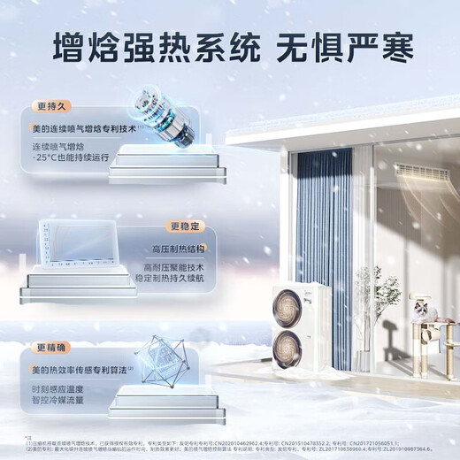 Midea's Ideal Home third-generation central air conditioner has been newly upgraded. Whole-house smart air steward, one-to-one, full DC variable frequency multi-split (please consult customer service for details), 7 horsepower, first-class energy efficiency, 180, one-to-six package, installation within 140