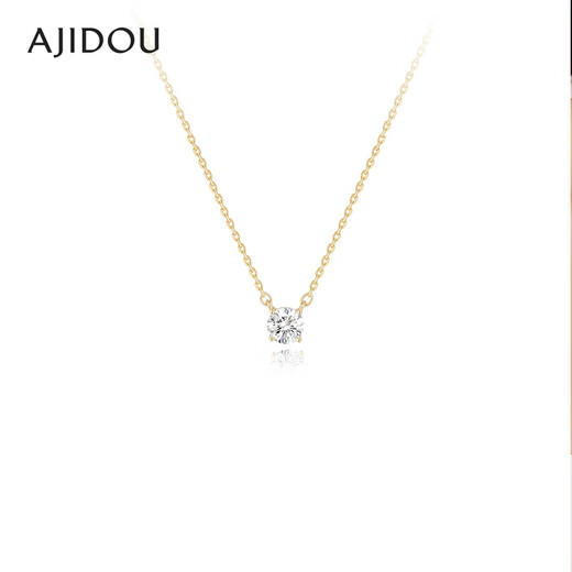 AJIDOU Ajidou Necklace Birthday Gift Fashionable Sparkling Zirconia Pendant Necklace for Girlfriend and Wife Gold