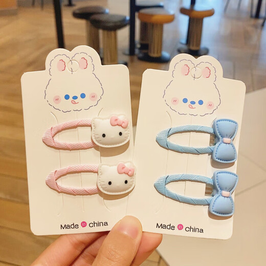 Children's hairpin bb hairpin hairpin headdress clip Korean girl baby princess bangs clip side hair accessories female side clip children's hairpin-KT cat