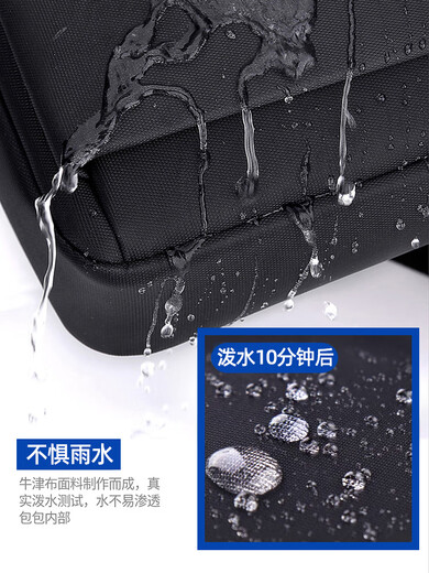 SEPTWOLVES SEPTWOLVES shoulder bag men's bag casual crossbody bag men's bag 2025 new dad canvas portable small backpack upgraded model double side pocket water cup umbrella