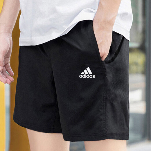 阿迪达斯 （adidas）短裤男2025夏季新款透气梭织速干五分裤IC9392 IC9756/针织 2XL 195-215斤