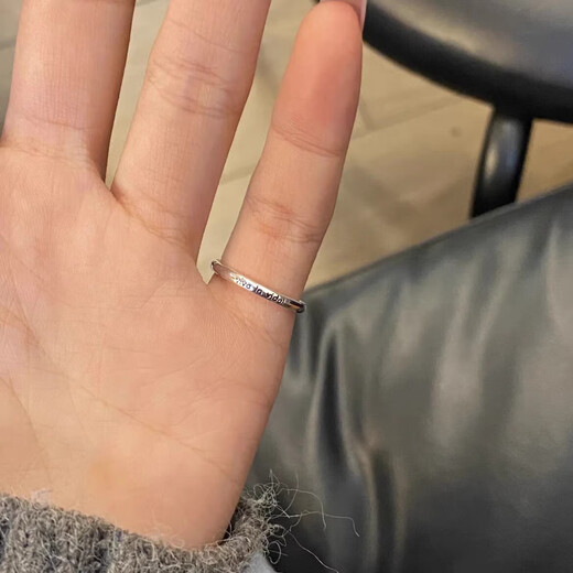 Long live life letter drop glaze live in the moment tail ring little finger open ring viva la vida long live life adjustable