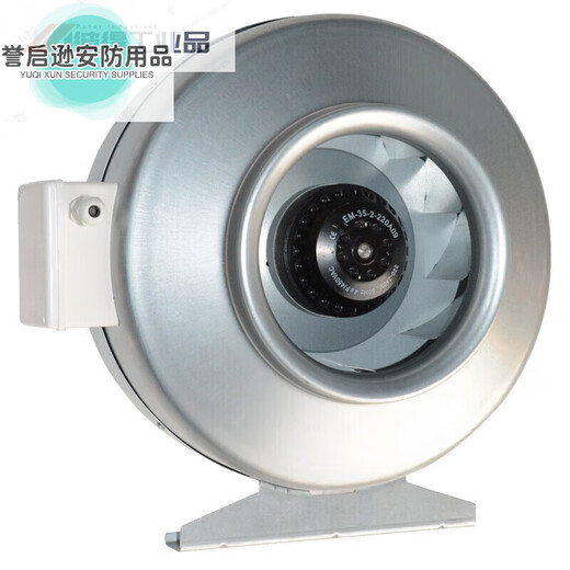 Large air volume powerful turbocharged round duct fan CDF kitchen range hood industrial smoke exhaust fan CDF315