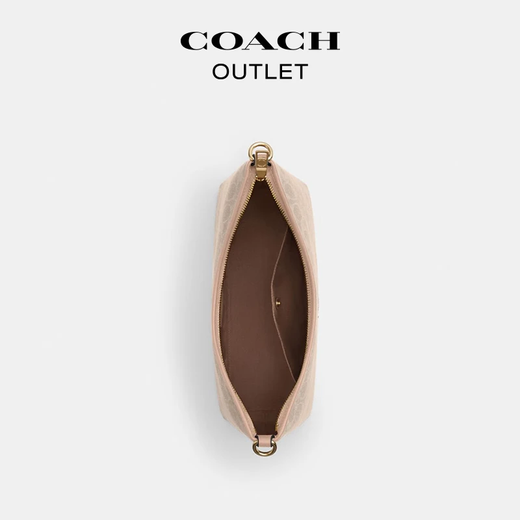 COACH Outlet Women's Bag Classic Logo LAUREL No. 31 Hobo Bag Shoulder Bag Crossbody Bag Underarm Bag Gift SV/Sand Yellow/Taupe