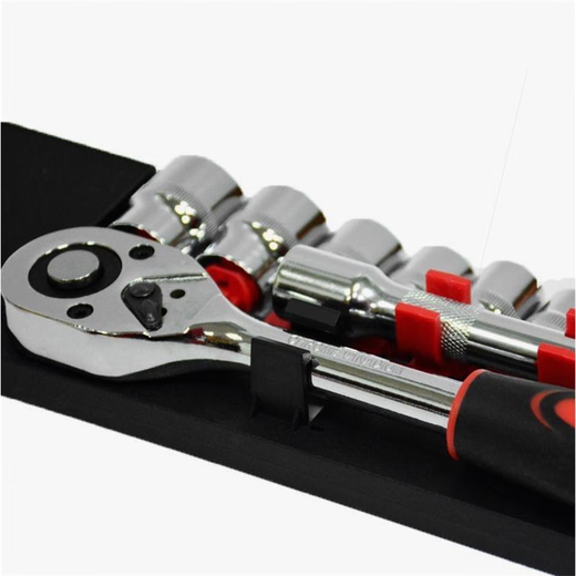 Dafei 12-piece ratchet wrench labor-saving quick repair socket tool car and motorcycle manual wrench combination 8-24 chrome-plated 1/2 Dafei 12-piece combination