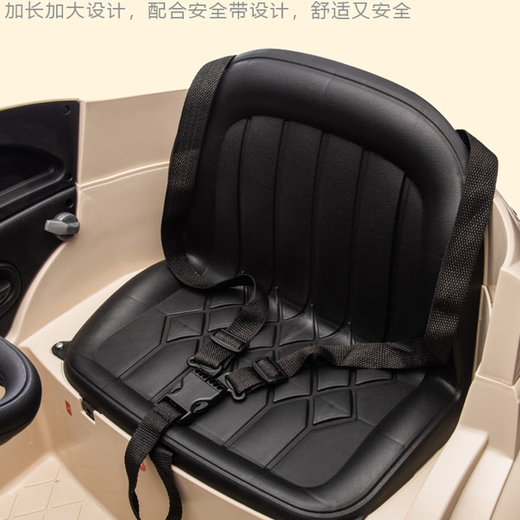 Xiaogazi children's electric car four-wheeled with remote control car can sit on four-wheeled electric car for boys and girls 1-5 years old gift yellow + 12V7A + four-wheel drive + leather seat