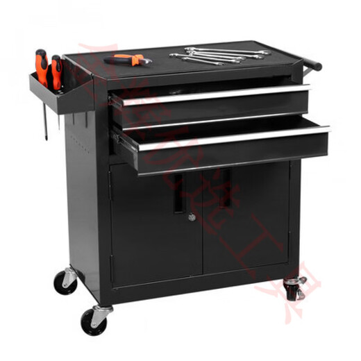 Sailotou double drawer tool cart heavy-duty moving parts cabinet hardware tool cabinet DA2 double drawer red