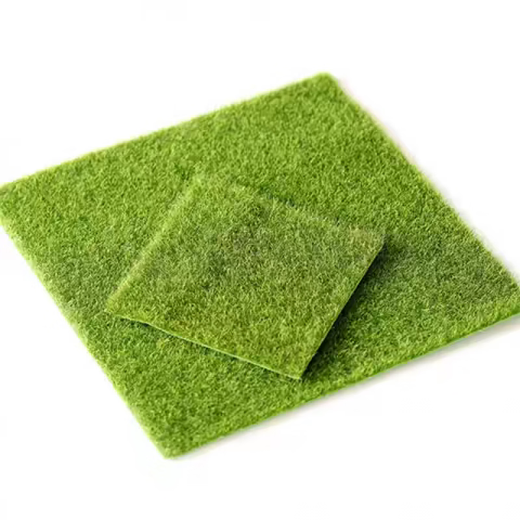 Grass floor mat mini carpet lawn green space simulation green plant micro landscape bonsai desktop interior decoration turf lawn 30*30 cm 1 piece