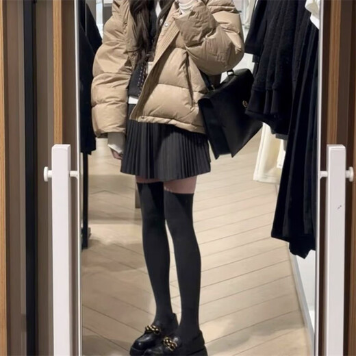 Langsha Woolen Organ Pleated Skirt Women's Winter 2025 New High Waist Slim Small Casual A-Line Skirt Short Skirt