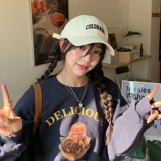 COLO peaked cap for men and women, outdoor casual face-showing small visor hat, Korean style trendy baseball cap, khaki color