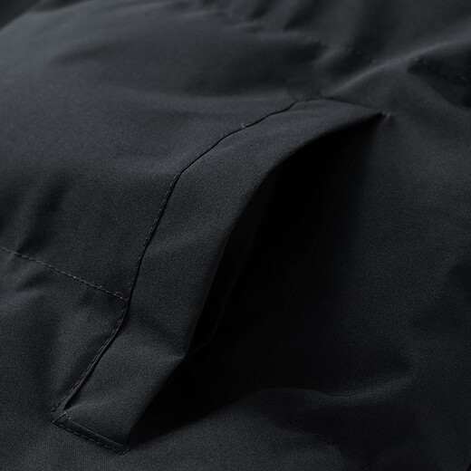 Woodpecker (TUCANO) cotton jacket for men, windproof stand collar, warm and comfortable cotton jacket, fashionable and versatile cotton jacket top for men, black L