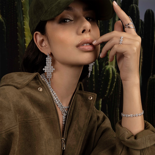 APM Monaco Meteor Circle Ring 52 Size Snow White Simple Classic Fashion Jewelry Gift for Girlfriend