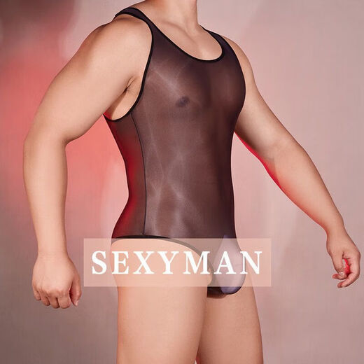 Secret night men's thong that can be worn when going out, men's stuffed valet costume sexy underwear for men and women, gray - men's underwear, stockings and bed