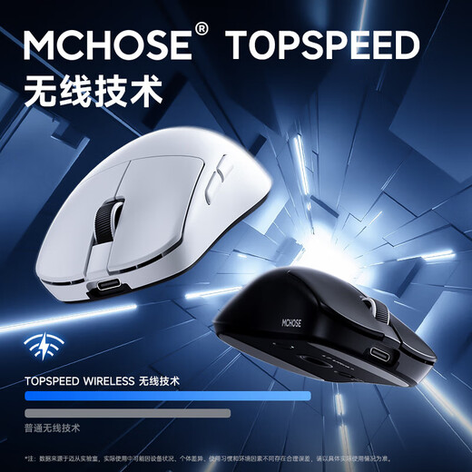 MCHOSE L7Pro+ Wireless Mouse Game Esports Three-Mode 2.4G Bluetooth Wired Ergonomics PAW3950 Rechargeable Office Lightweight Dual-Drive Desktop Notebook L7Ultra+ Berry Red Medium to Large Hand