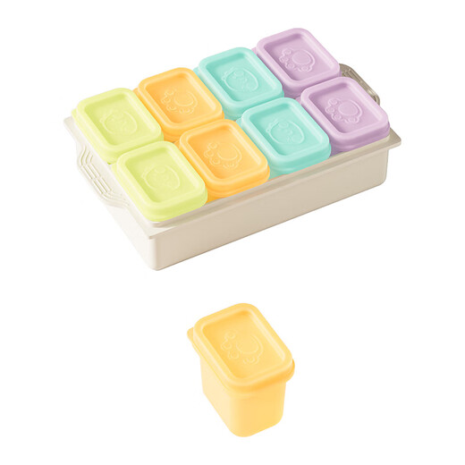 COOKSS baby food supplement box baby food supplement mold divided box household ice cream ice tray ice box food supplement bowl tool