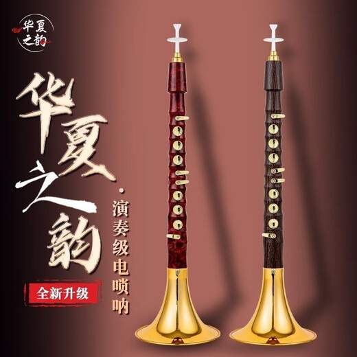 The latest 25 electric suona electronic suona electric blow tube high volume high-end version of beginners, middle-aged and elderly professional performance model Honghuali model