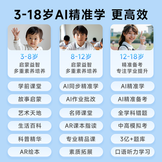 Haojixing learning machine 8+256G primary school students junior high school and high school teaching materials synchronous English learning eight-core tablet tutor online class reading machine M900 8+8+256G+AI large model+call version