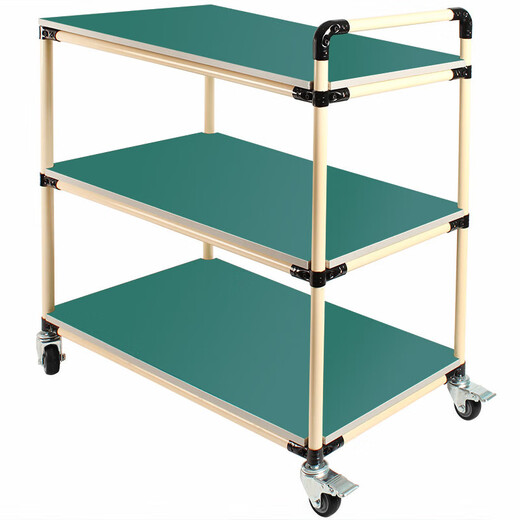 Jiahai turnover vehicle tool cart material rack beige lean hand push workbench 22 four layers 120X60X140cm