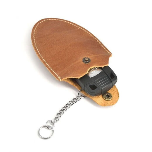 Kabena Small Round Elephant Car Bag Bag Men's First First Capeta Caquero Bolsa de la llave de la llave de la llave Billetera Carril colgante Bag Key Retro Oily Brown