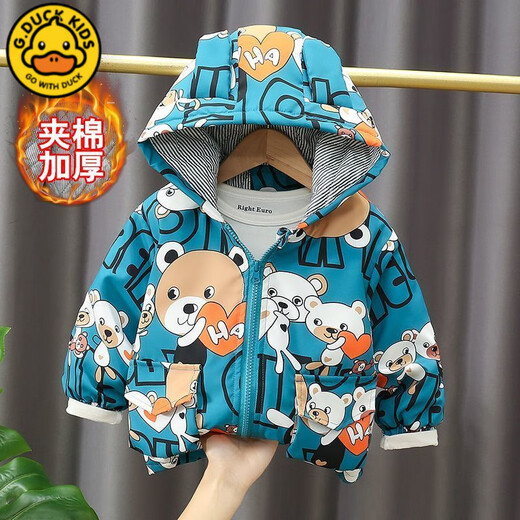 Disney Boys' Jackets Autumn and Winter 2025 New Baby Western Style Children's Thickened Hooded Jacket Western Style Jacket Yellow Digger Thin Section 100