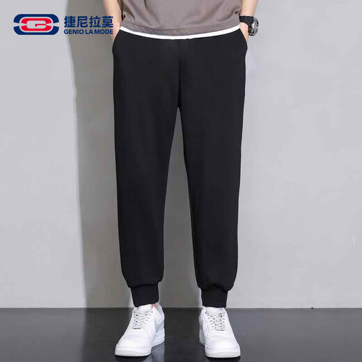 GENIOLAMODE brand casual pants for male students, loose and comfortable leggings, sports versatile trousers, trendy men's trousers