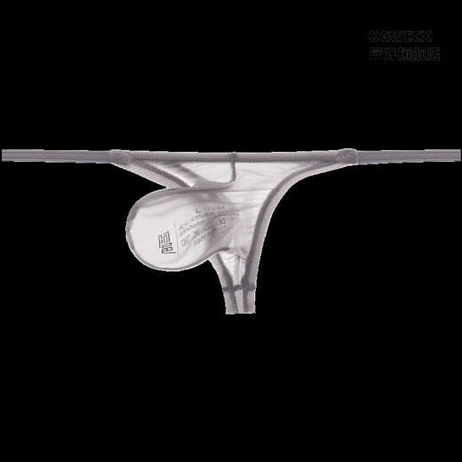 OGWECX Men's Underwear Ice Silk Single-layer T-Pants Single-layer Stretch Silky Smooth T-Pants High-Protrusion Seamless Sexy Thin Strap Fit T-Pants Black 1 Pair L