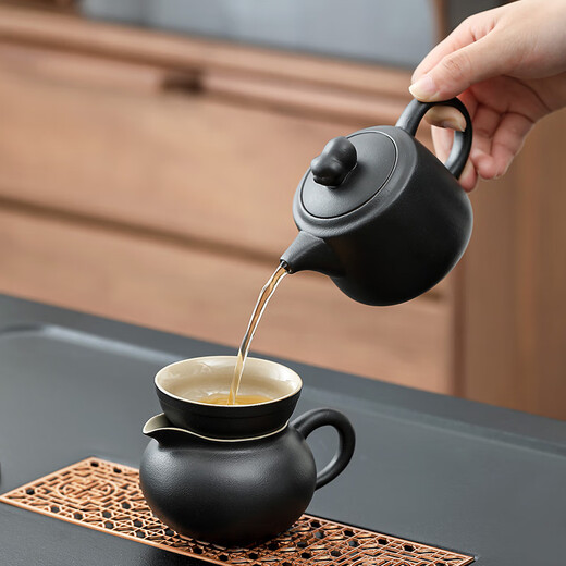 Tang Feng Kung Fu tea set home complete set automatic water boiling integrated tea tray teacup teapot office reception modern tea table