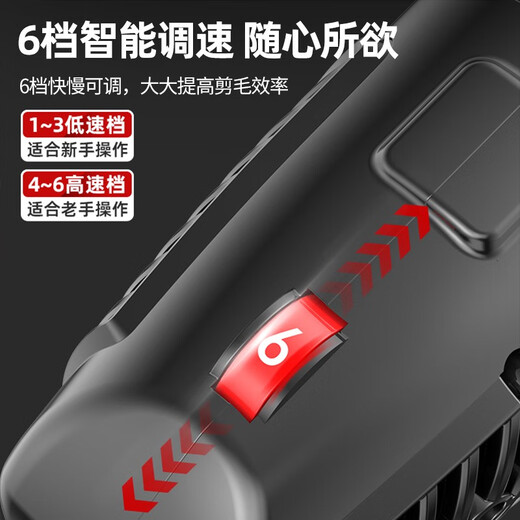 羊牌质造电动羊毛剪电推子专用剪刀剃毛机宠物理毛发大功率剪羊毛神器 锂电便携款1电1充11980Wa/6档调