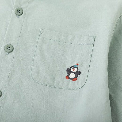 Dudujia 100% cotton children's shirt spring new boys white shirt baby tops girls clothes spring trendy aqua blue 120