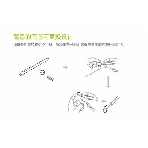 Palm Reading 2 elektromagnetischer Original-Stylus-Stiftspitze, harter Stiftkern, Ersatzstiftkern der zweiten Generation, schwarzer Standard-5-Hartstift