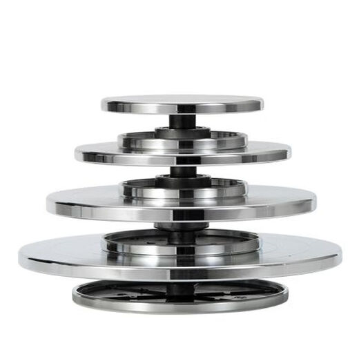 Huili's pottery turntable succulent bonsai sculpture manual turntable mounting table cake model production double-sided 30cm (bottom diameter 20cm)