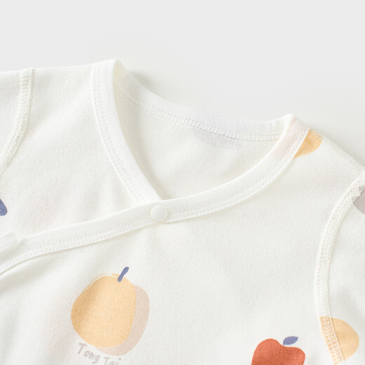 Tongtai (TONGTAI) baby underwear, spring and autumn pure cotton baby jumpsuit, newborn clothes, triangle romper, pajamas, yellow 59cm